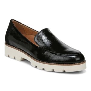 FINAL MARKDOWN - EUC Vionic Kensley Black Patent and Suede Leather Loafer